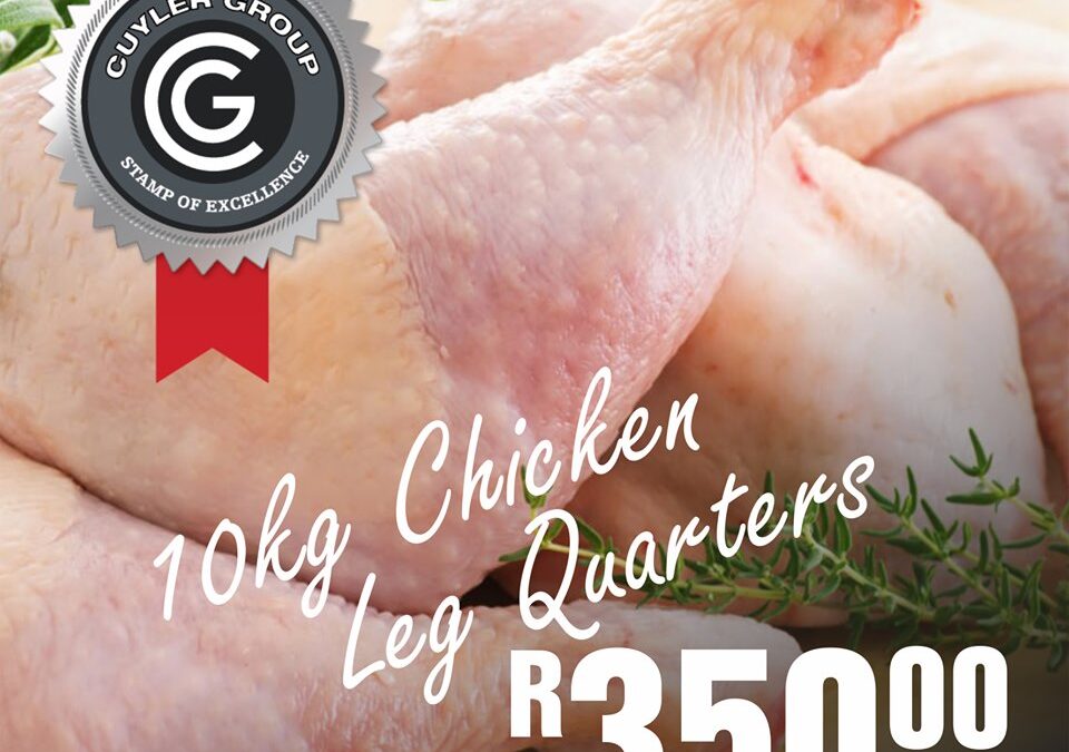 10kg Chicken Leg Quarters R350.00 per bag